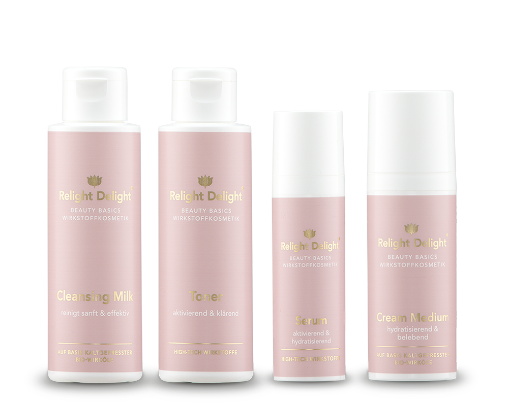 Beauty Basics - Gesichtspflege-Set medium - partiell frei von Parfüm
