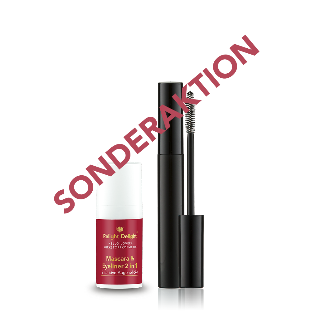 Hello Lovel y - Mascara & Eyeliner 2 in 1 mit Wimpern-Bürstchen