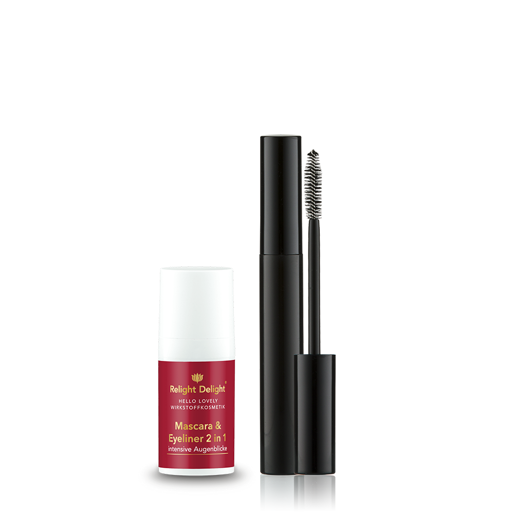 Hello Lovel y - Mascara & Eyeliner 2 in 1 mit Wimpern-Bürstchen